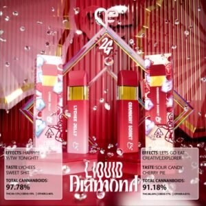 LYCHEE JELLY & CRANBERRY SORBET LIQUID DIAMOND